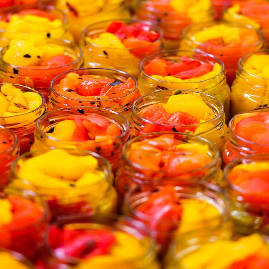 Whole natural grilled peppers 420g