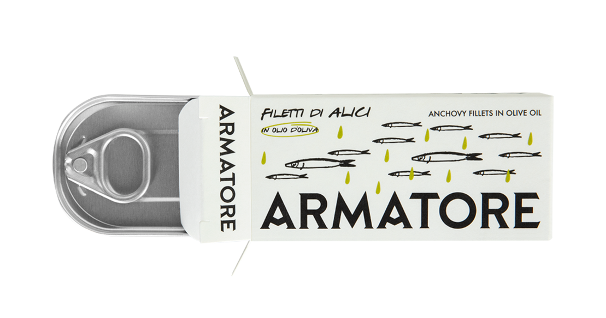 Anchovy filets in olive oil 45g