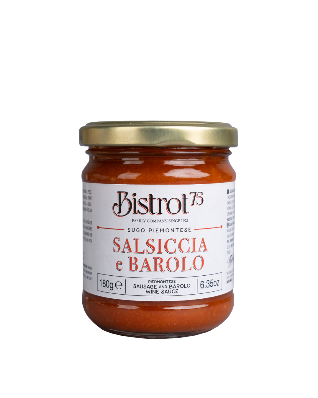 Sausages and Barolo wine ready sauce 180g