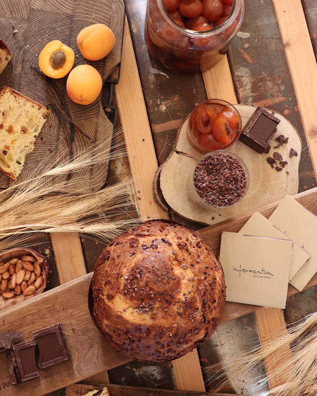 Infermentum - Apricot and Dark Chocolate Panettone