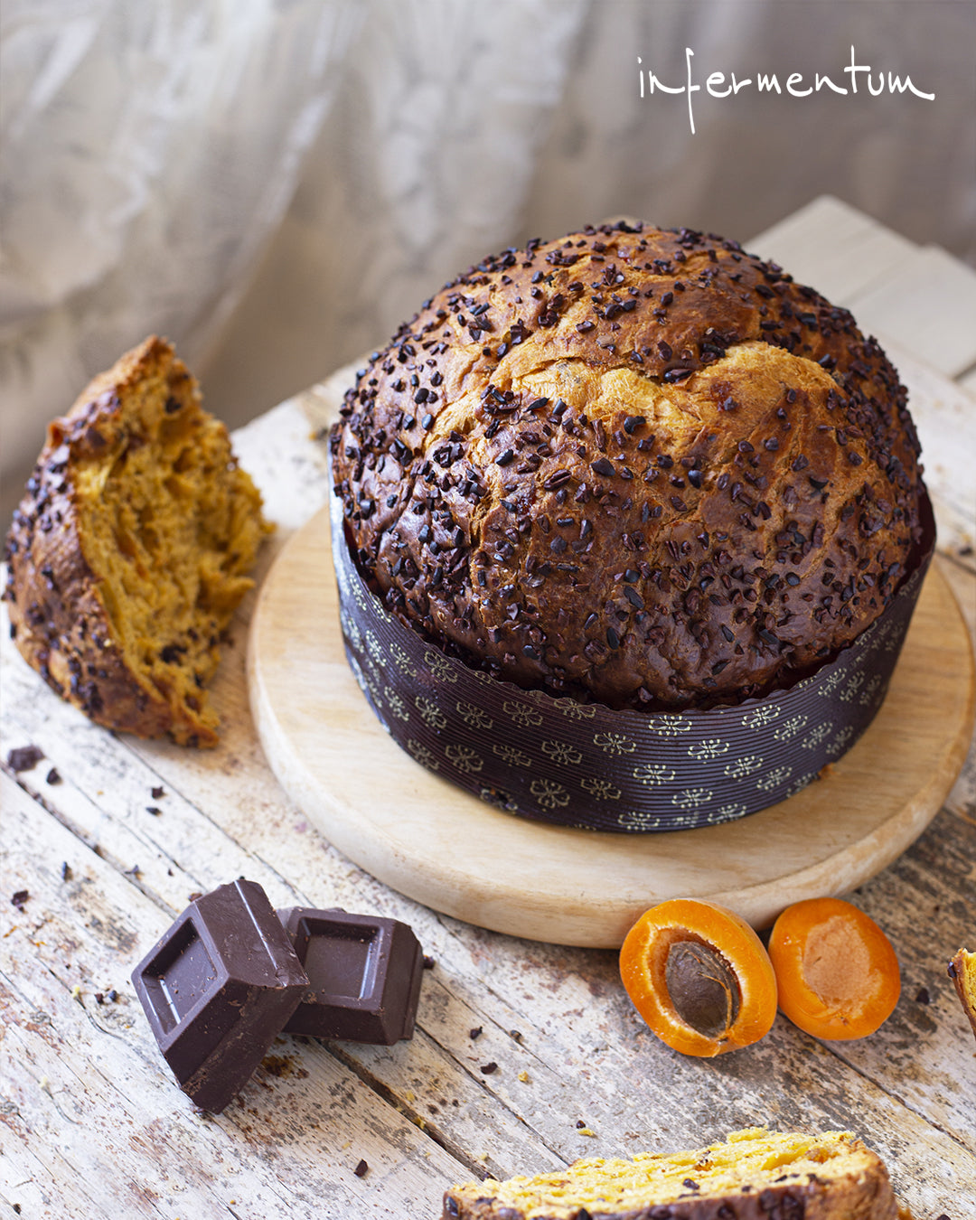Infermentum - Apricot and Dark Chocolate Panettone