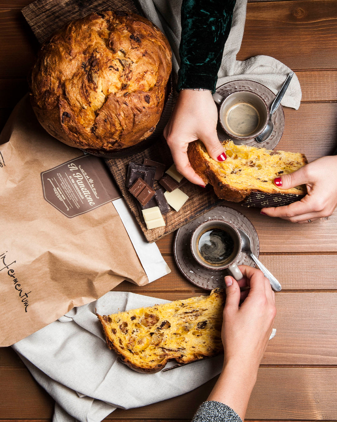 Three Chocolates Panettone