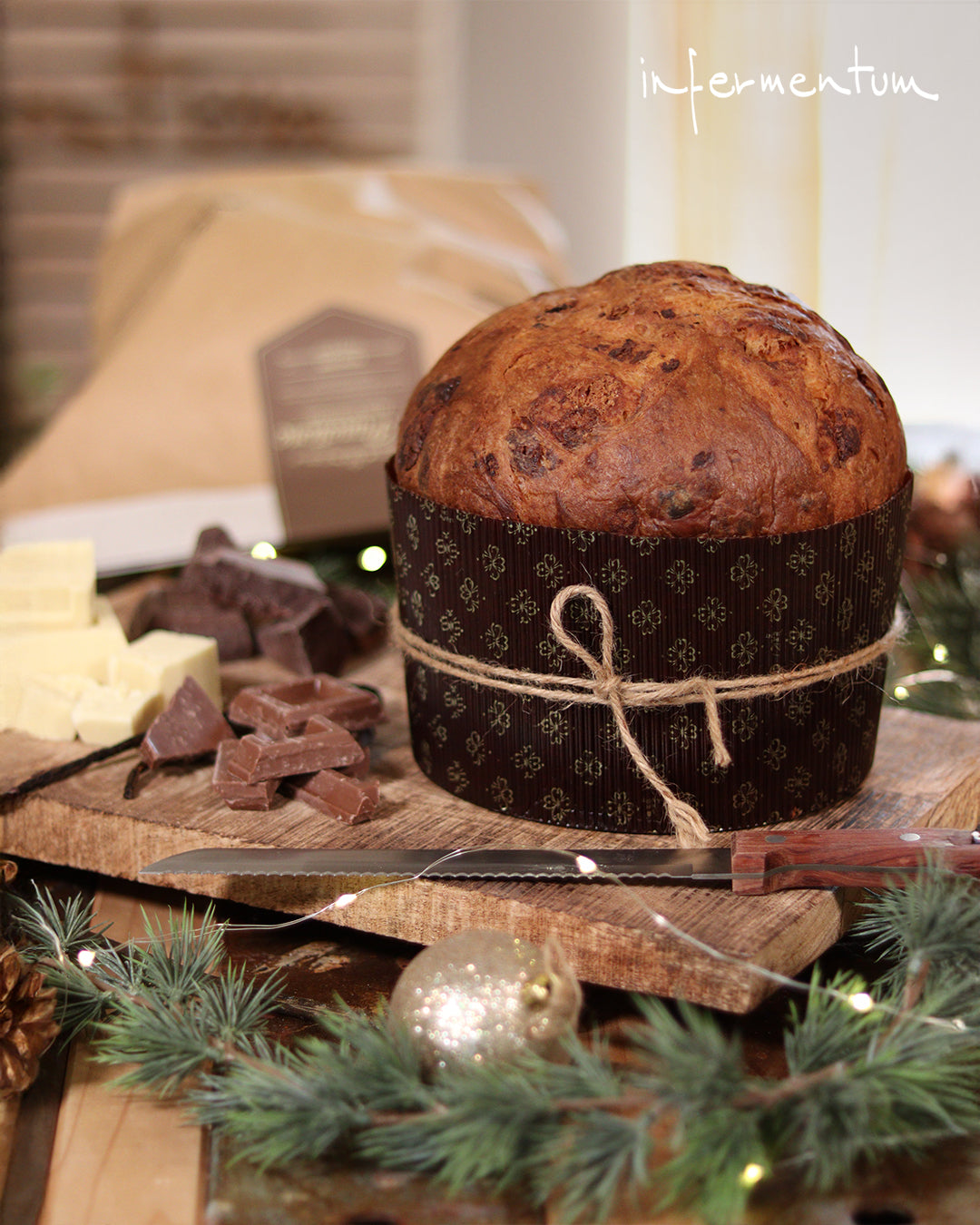 Three Chocolates Panettone