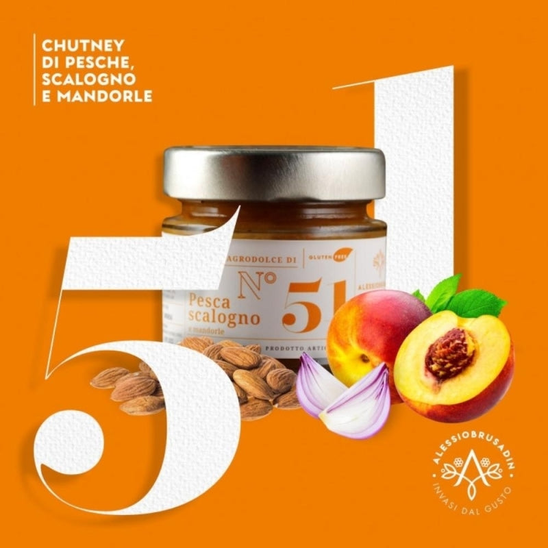 Peach, Shallots and Almonds N.51 Chutney 250g